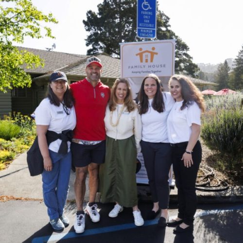 ORINDA, CA - May 16 - Jessica Creager, Josh Bazinet, Katherine Thompson, Karen Banks and Michele Martinez Reese attend Family House Inaugural Golf Tournament on May 16th 2025 at Tilden Park Golf Course in Orinda, CA (Photo - Mahelly Ferreira for Drew Altizer Photography)